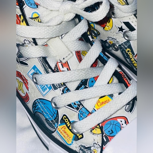 All star Converse boys jump ball junior sneakers size 13 - Picture 4 of 6